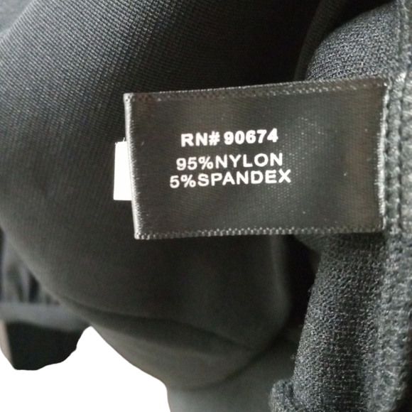 Boston Proper Open Shoulder Elegant Classy Business Casual LS Solid Black Top S - Picture 9 of 10